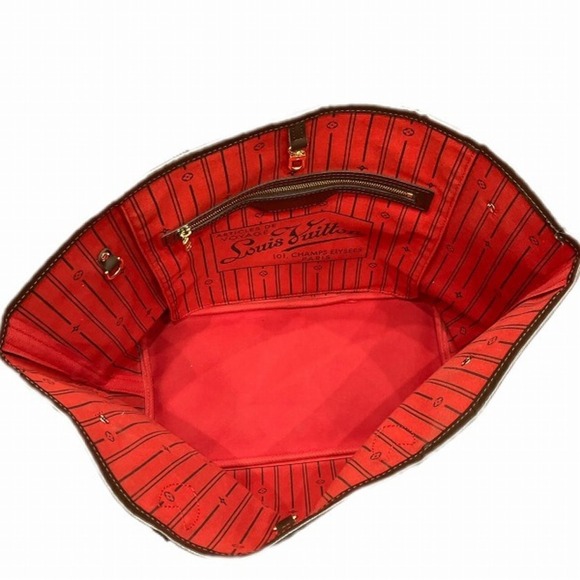 LOUIS VUITTON Brown Damier Neverfull PM Tote Bag - Picture 6 of 9